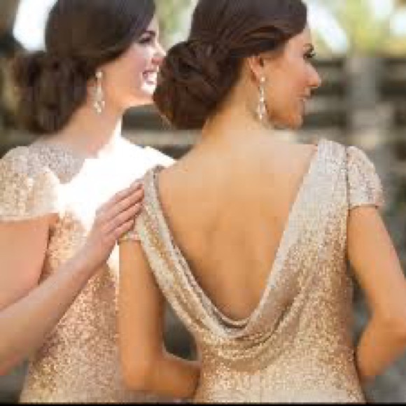 Sorella vita sequins bridesmaid dress - Picture 4 of 10